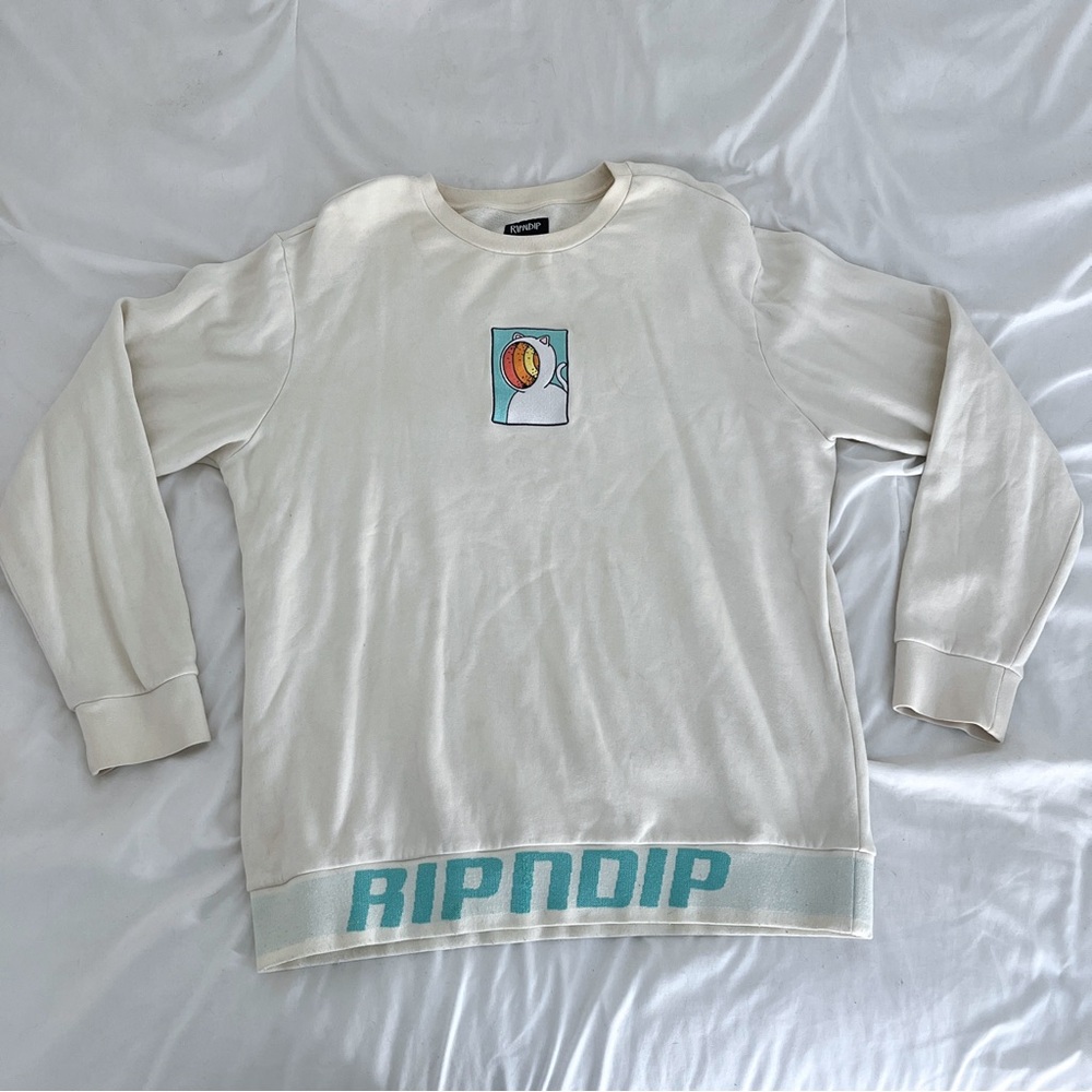 RIPNDIP EMBROIDERED CREW NECK